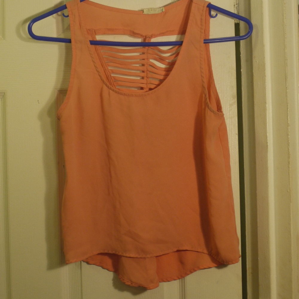 Peach Crop Top